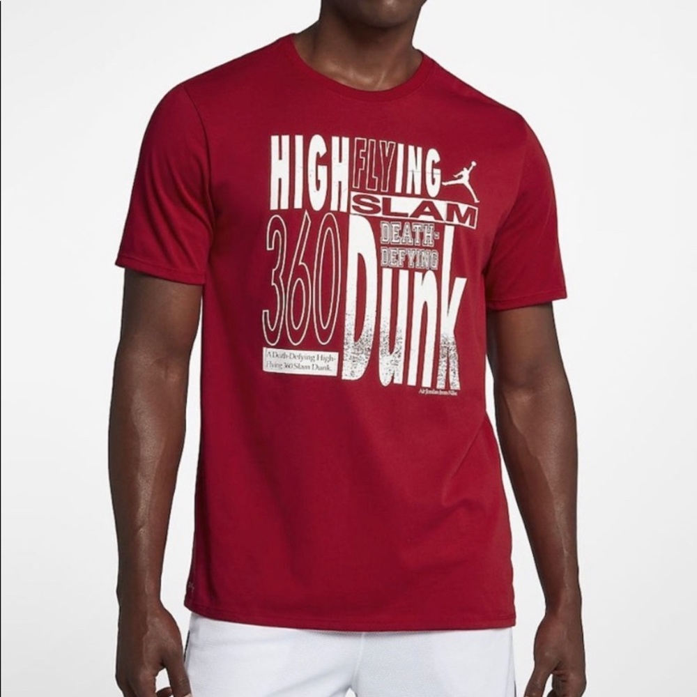 NEW Nike Air Jordan Dry Graphic 3 T-Shirt Men’s Size Small Red Athletic